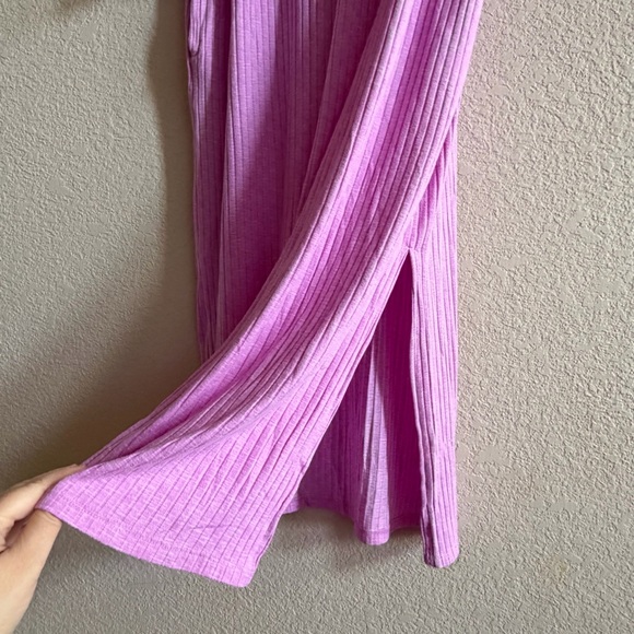 Joyspun Women’s Medium Pink Nightgown Dress Rubbed Henley Stretchy Soft - Picture 4 of 8